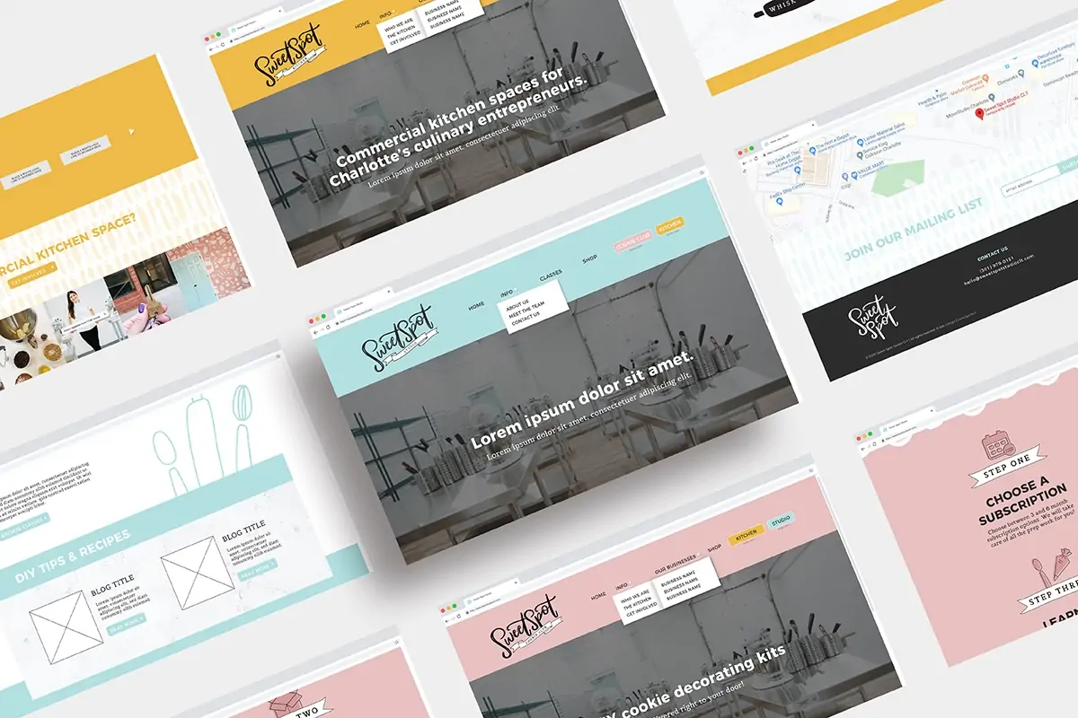 Website Design for Sweet Spot Studio