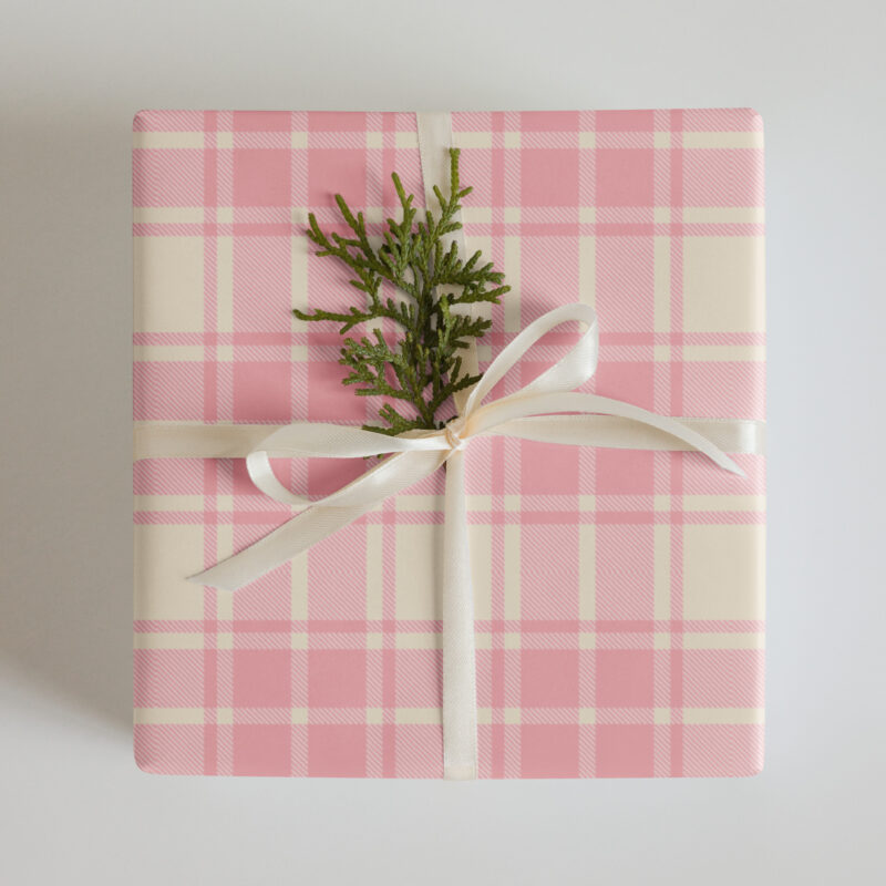 Pink Wrapping Paper Sheet