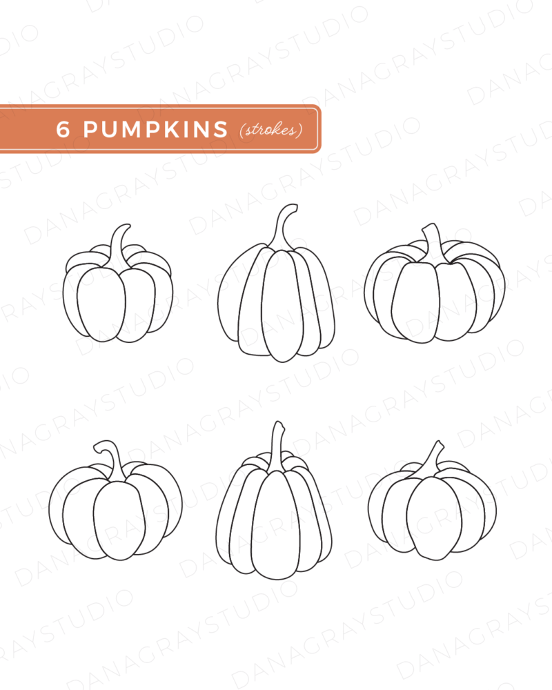 Fall Harvest Pumpkins Digital Download