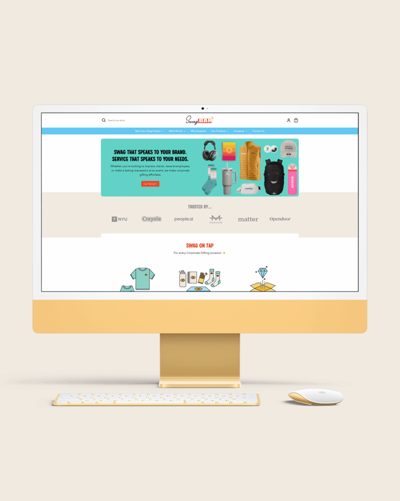 Website Design for Swag Bar | Corporate Gifting in Charlotte, NC