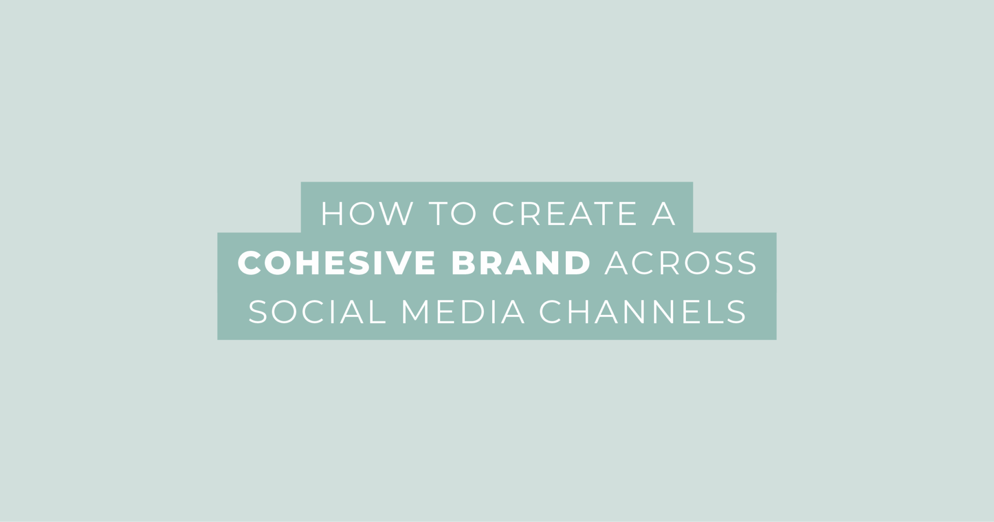 How to Create a Cohesive Brand Across Social Media Channels - Dana Gray ...